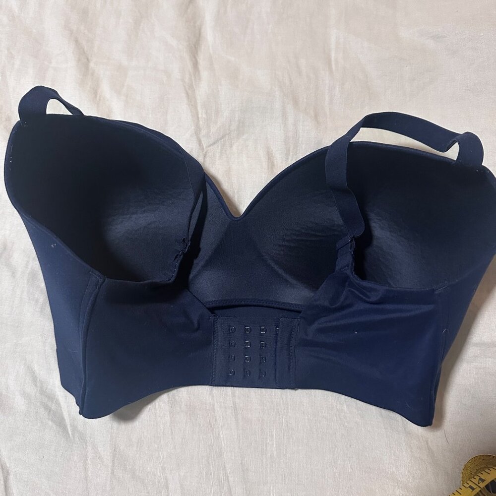 Soma Enbliss Wireless Bra 38DDD | Full Coverage | Navy Blue Comfort Fit - Picture 4 of 5